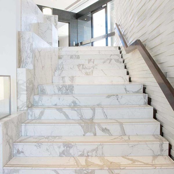 Mẫu đá cẩm thạch marble ốp lát cầu thang đẹp